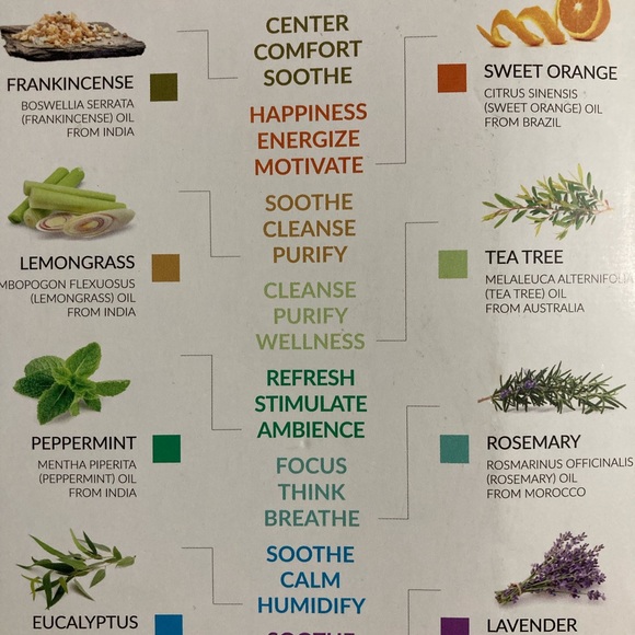 ART NATURALS AROMA OIL DIFFUSER & TOP 8 ESSENTIAL OIL. SET, FENG SHUI, BOHEMIAN - Picture 9 of 13